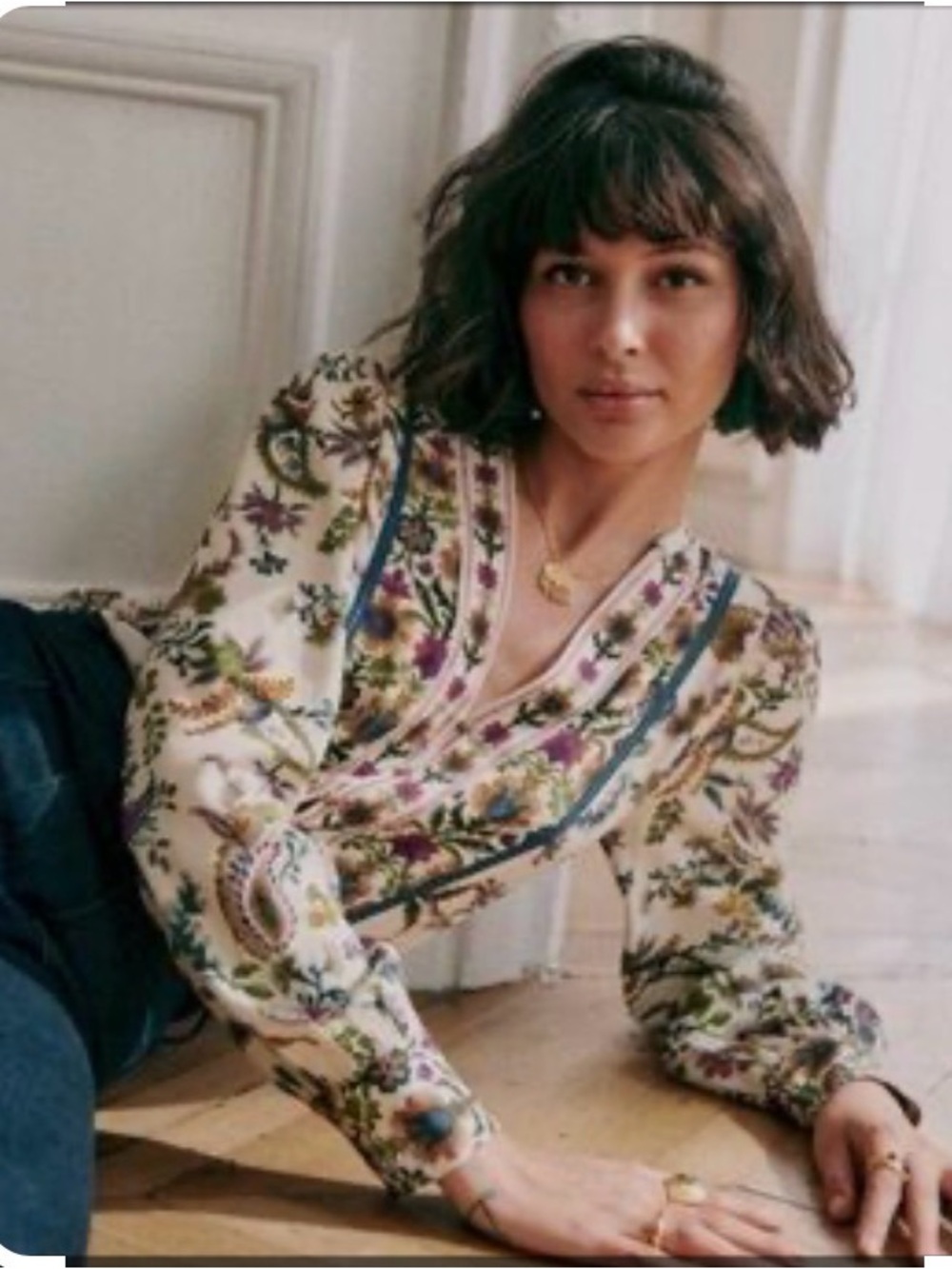 Sezane Tally Blouse - Size 6
